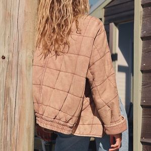 FREE PEOPLE DOLMAN QUILTED JACKET S